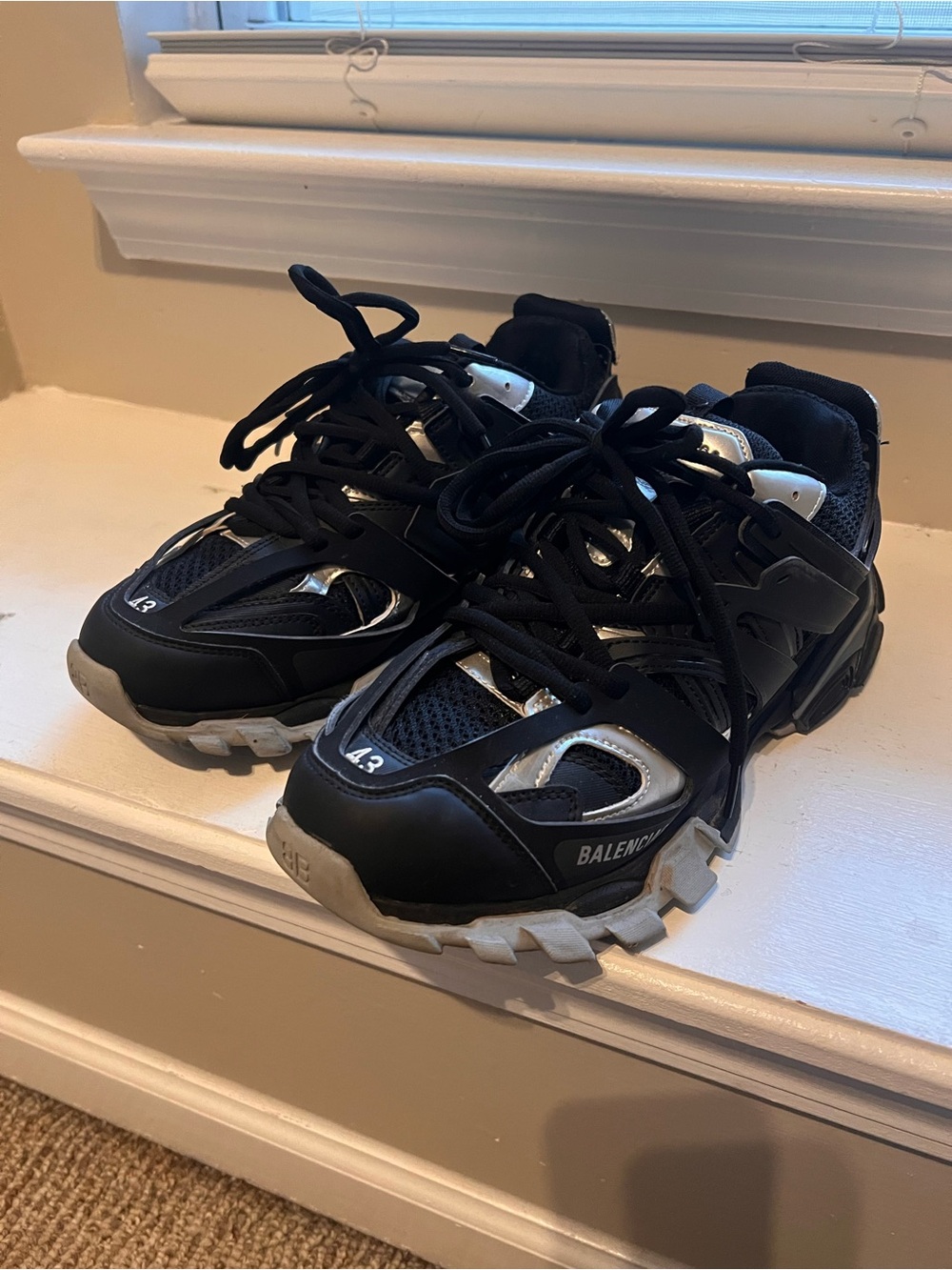 Balenciaga Track Grey and Black Mens Size 10